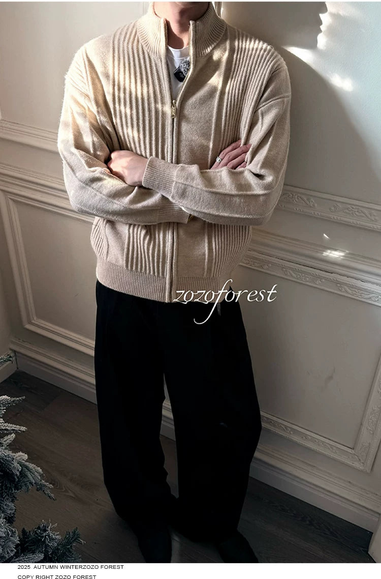 ZOZOFOREST "Roman Column Wool" Thermal Sweater