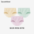 Secret World Antibacterial Crotch Mid-waist Seamless Briefs