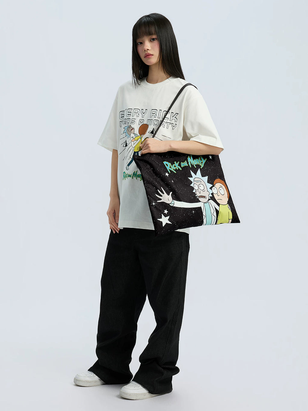 WHOOSIS Anime Cartoon Print Tote Bag