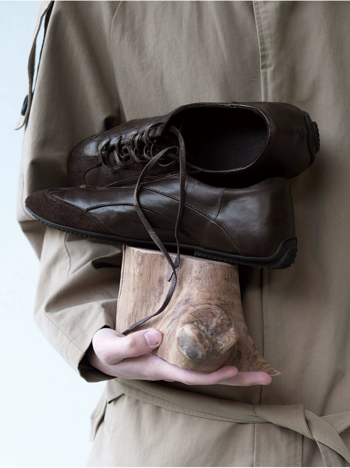 JCAESAR SHOES Washed Mapid Training Leather Shoes