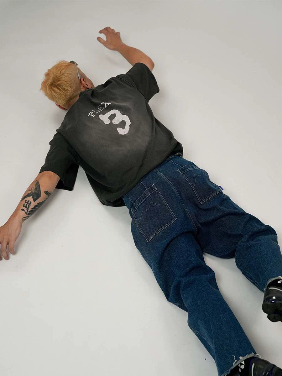 O3PARK Loose and Versatile Retro Printed Tee