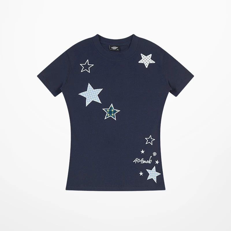 404MOB Front Shoulder Slim and Thin Short Tee