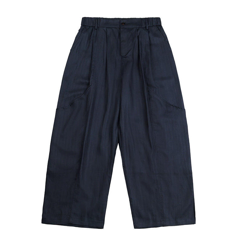 NOEARS Vintage Plaid Casual Wide-Leg Pants