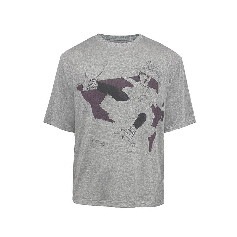 JCAESAR Retro Loose Versatile Tee