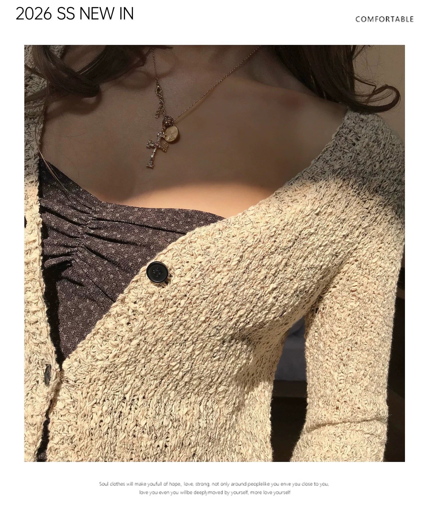 Audwyn Vintage Slim Skinny Knitted Long Sleeves