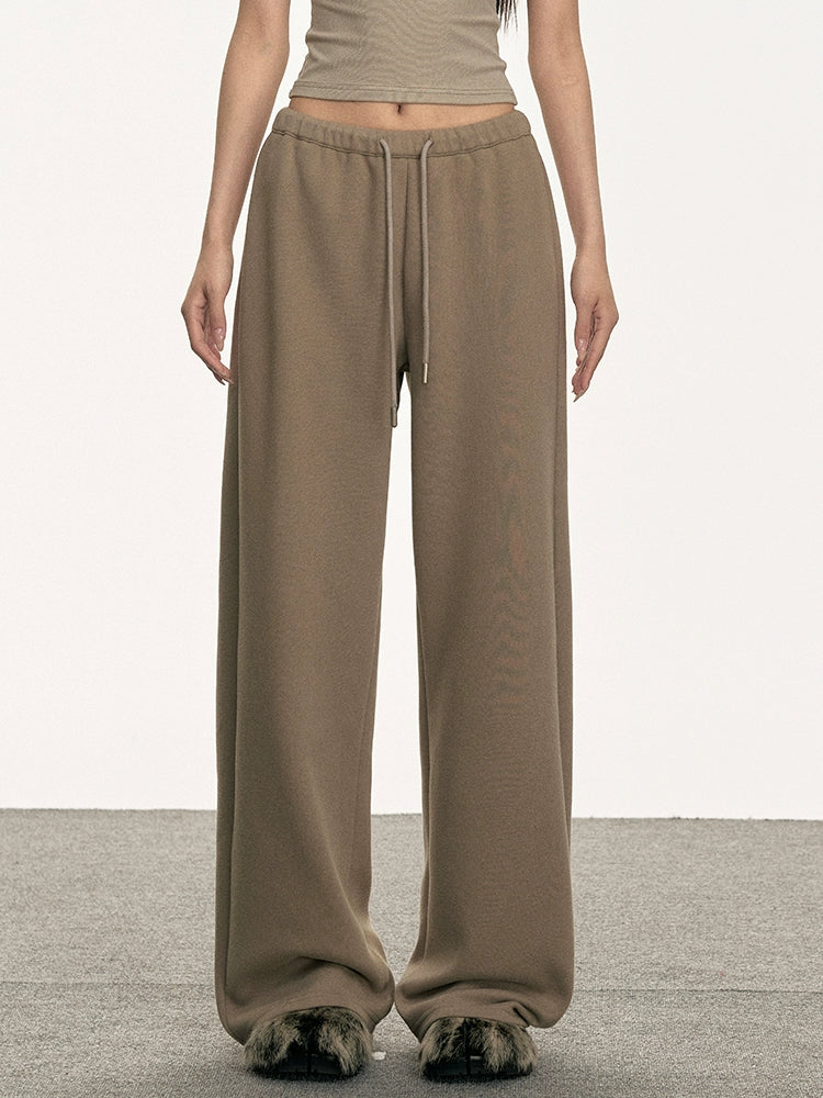 Anna Aneae Versatile Skinny Lazy Loose Straight Floor Pants