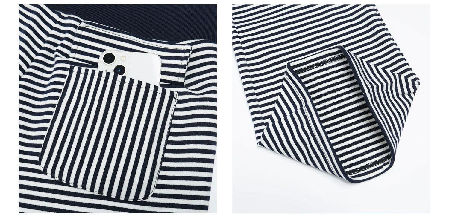 Audwyn Vintage Splicing Pocket Low Waist Straight Pants