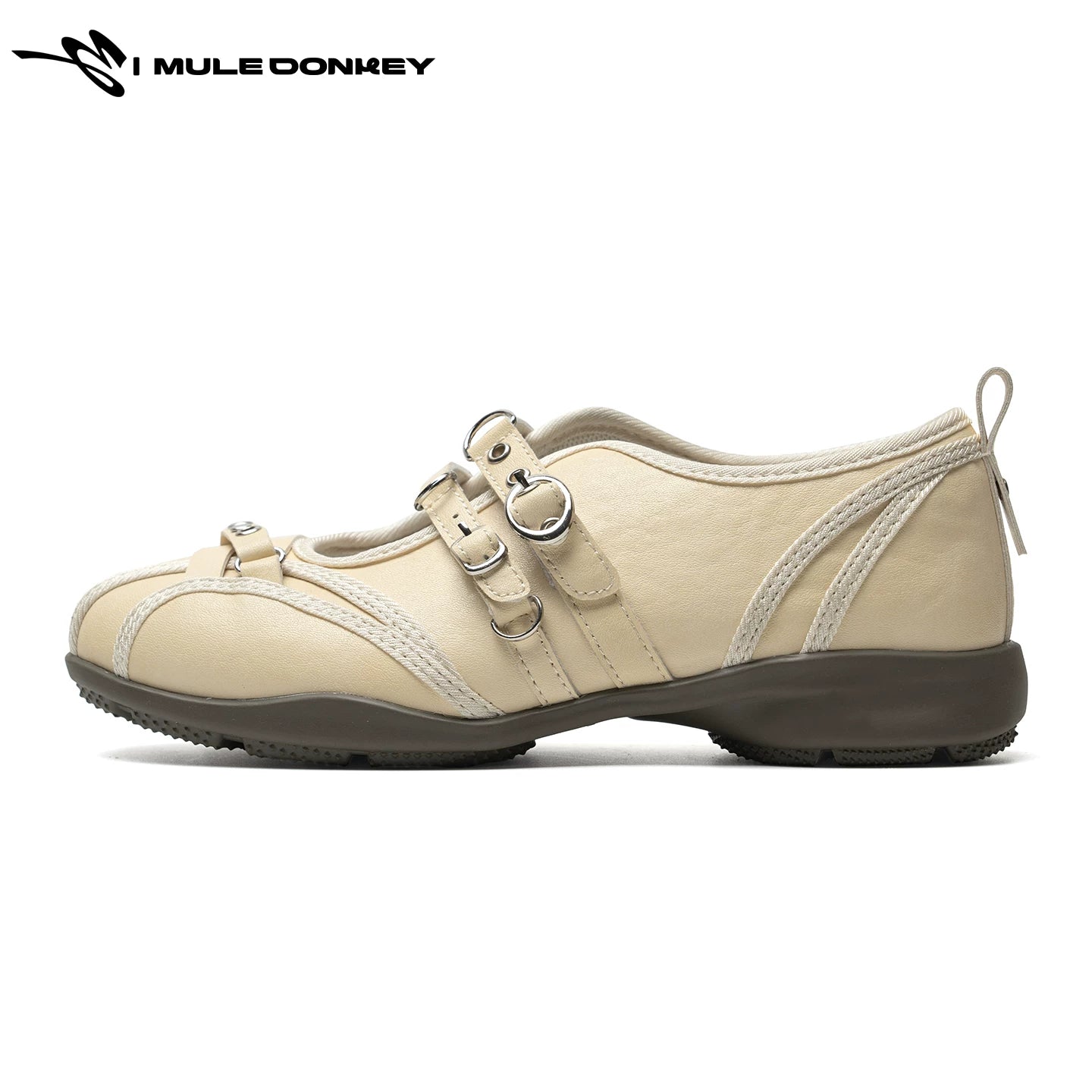 Donkey Retro Rivet Flat Shoes