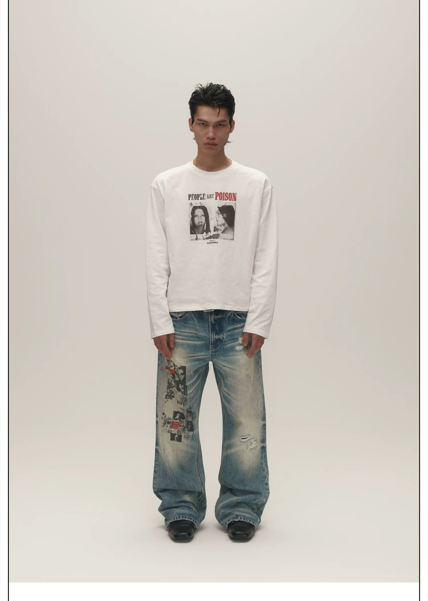 SGW Ripped Loose Straight Jeans