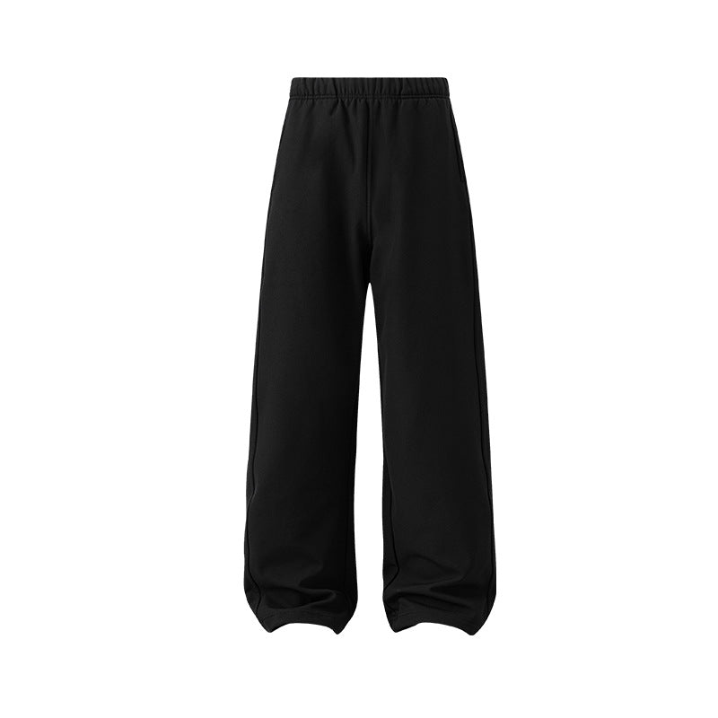 UNF Warm Fleece Thickened Comfortable Loose Straight Casual Pants