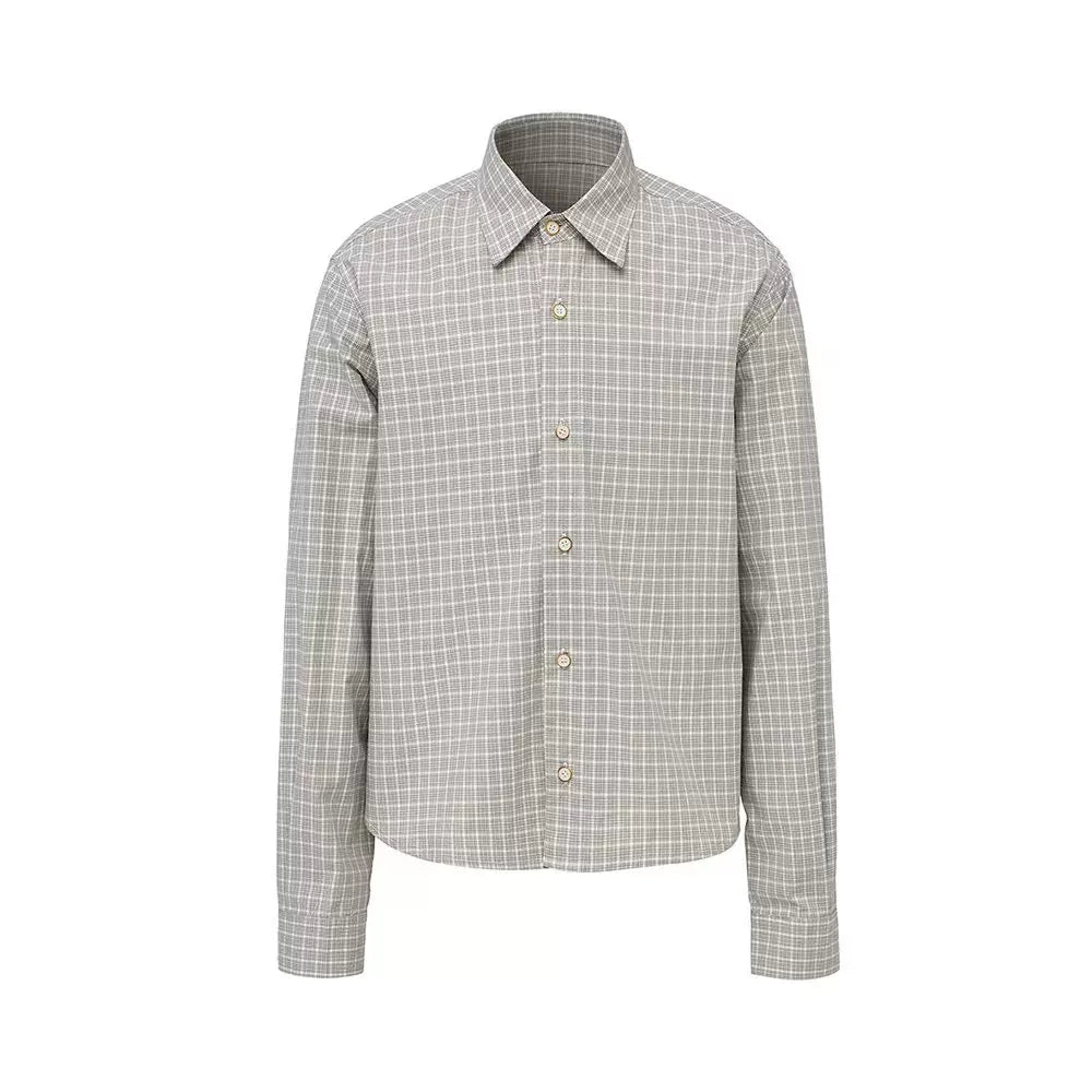 TWOMOONS Versatile Casual Checked Shirt