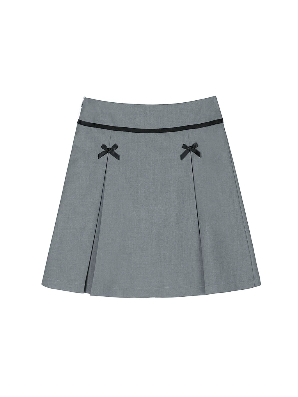 XUJING Bow-tie Slim Pleated Skirt
