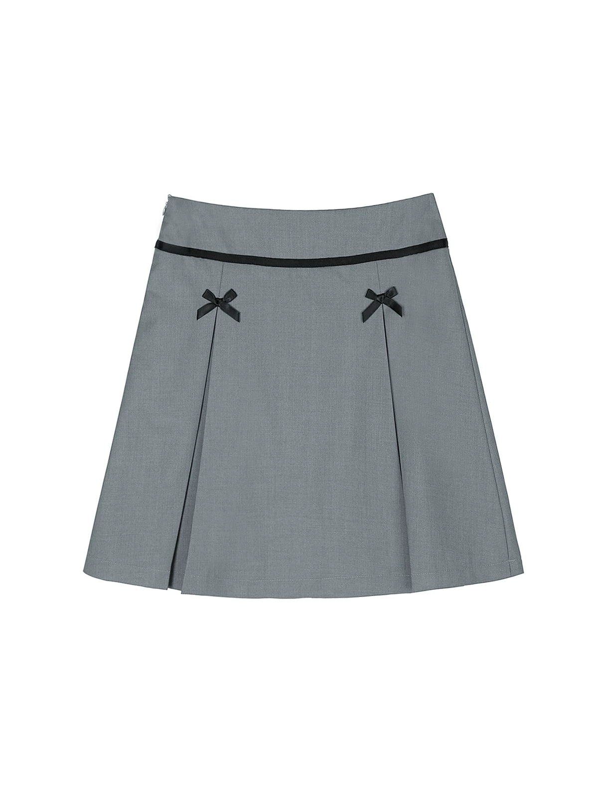 XUJING Bow-tie Slim Pleated Skirt