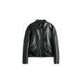 [PLUS NO LOGO] 25AW Lapel washable leather jacket