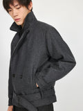 Stay The Night Fake Two Double-breasted Strap-on Jacket