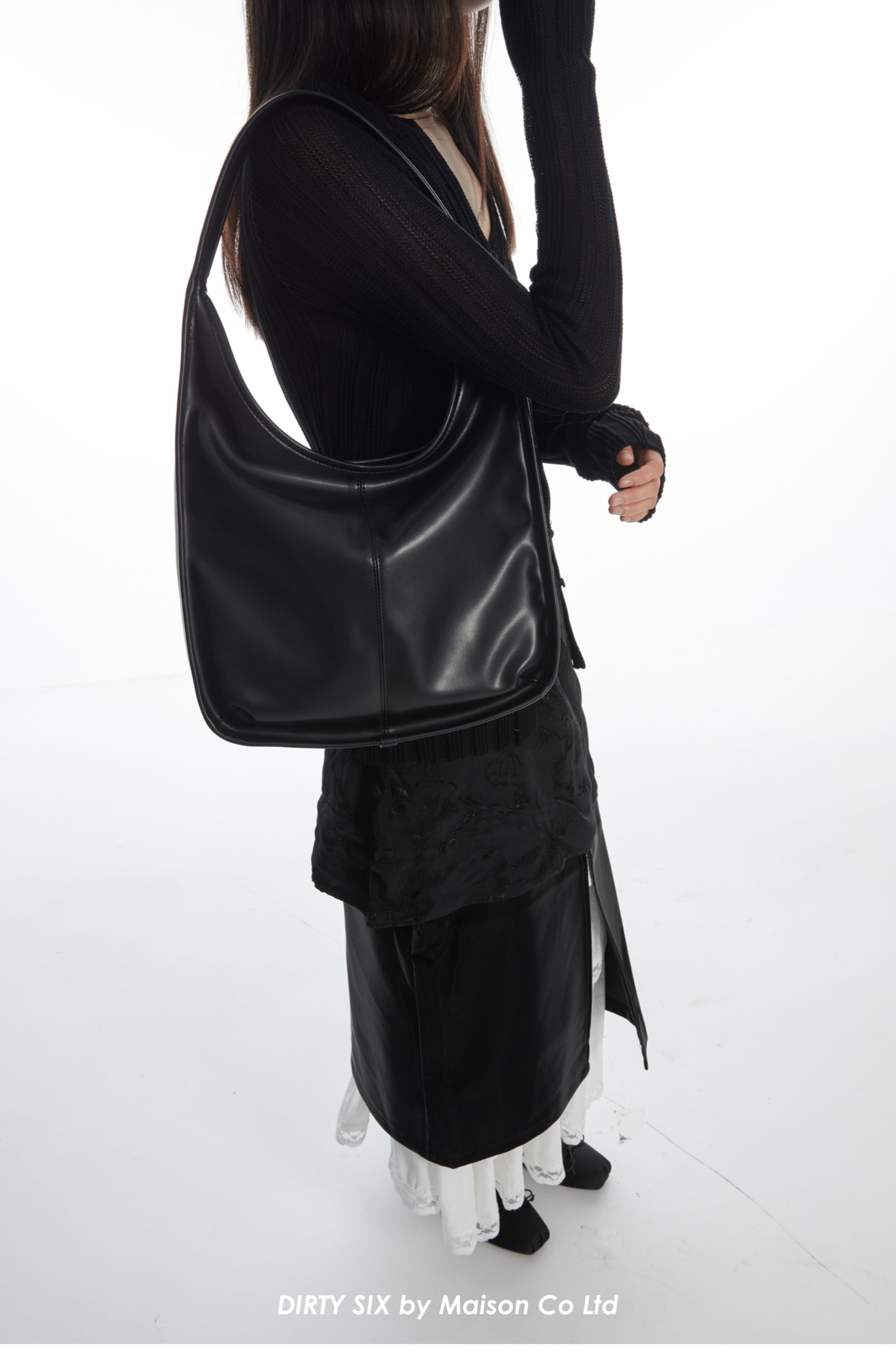 DirtySix • Black Swan Shoulder Tote Bag