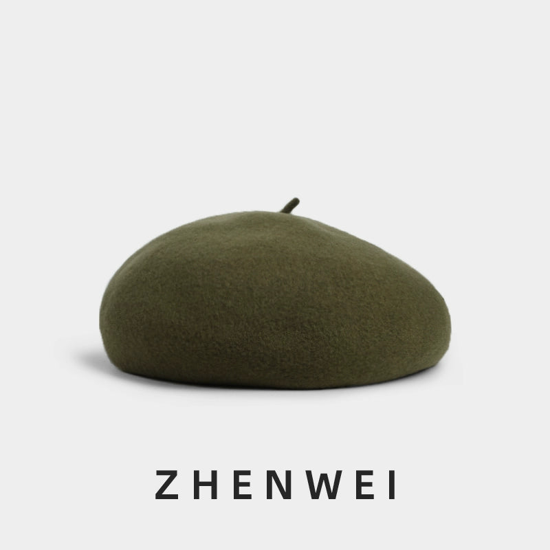 ZHENWEI Premium Full Wool Beret