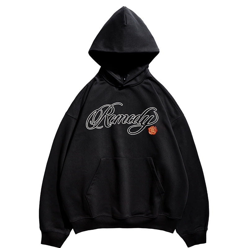 Remedy Vintage Embroidered Hooded Sweater