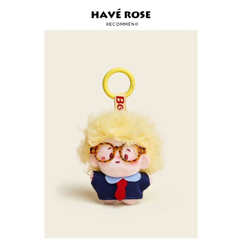 HAVEROSE Fried Glasses Car Keychain Small Pendant