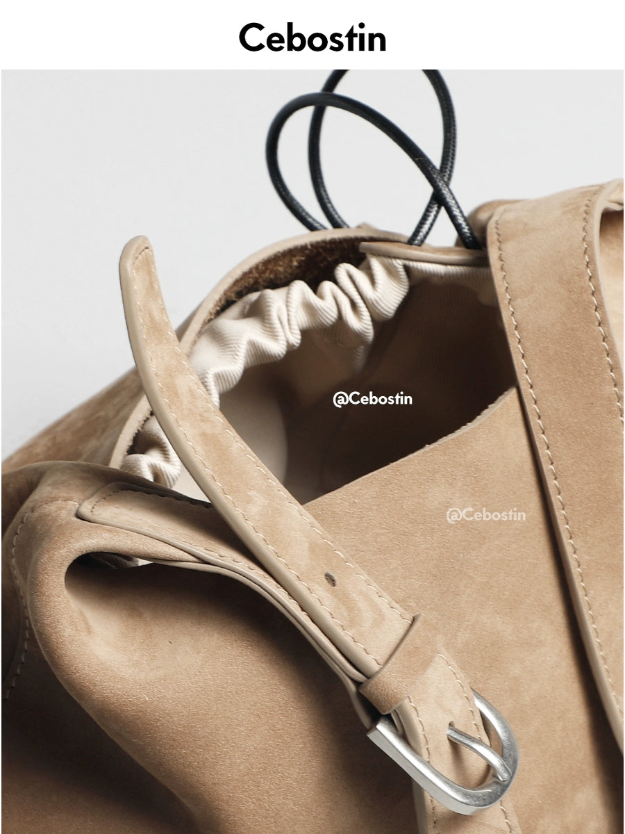 Cebostin First Layer Cowhide High-end Large-capacity Messenger Bag