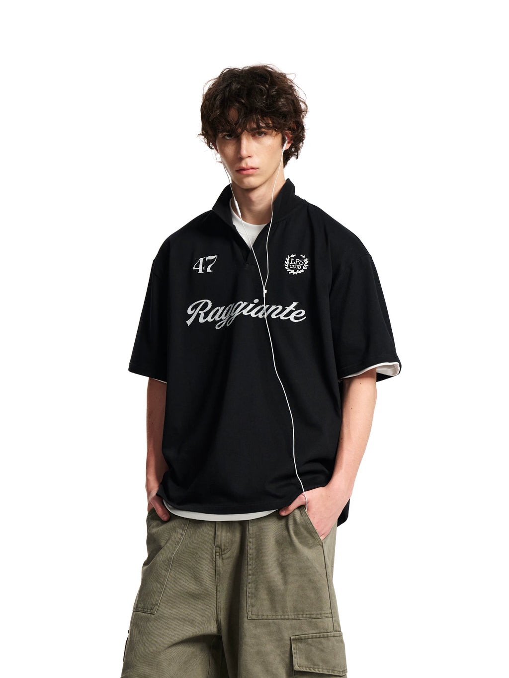 Loopsoon Lapel Loose Fashion Loose Tee