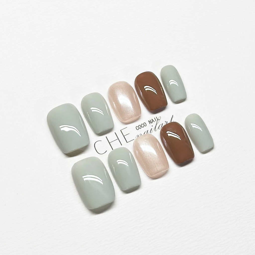 CoCo Short Gentle Temperament Advanced Sense Handmade Manicure Wear Nail