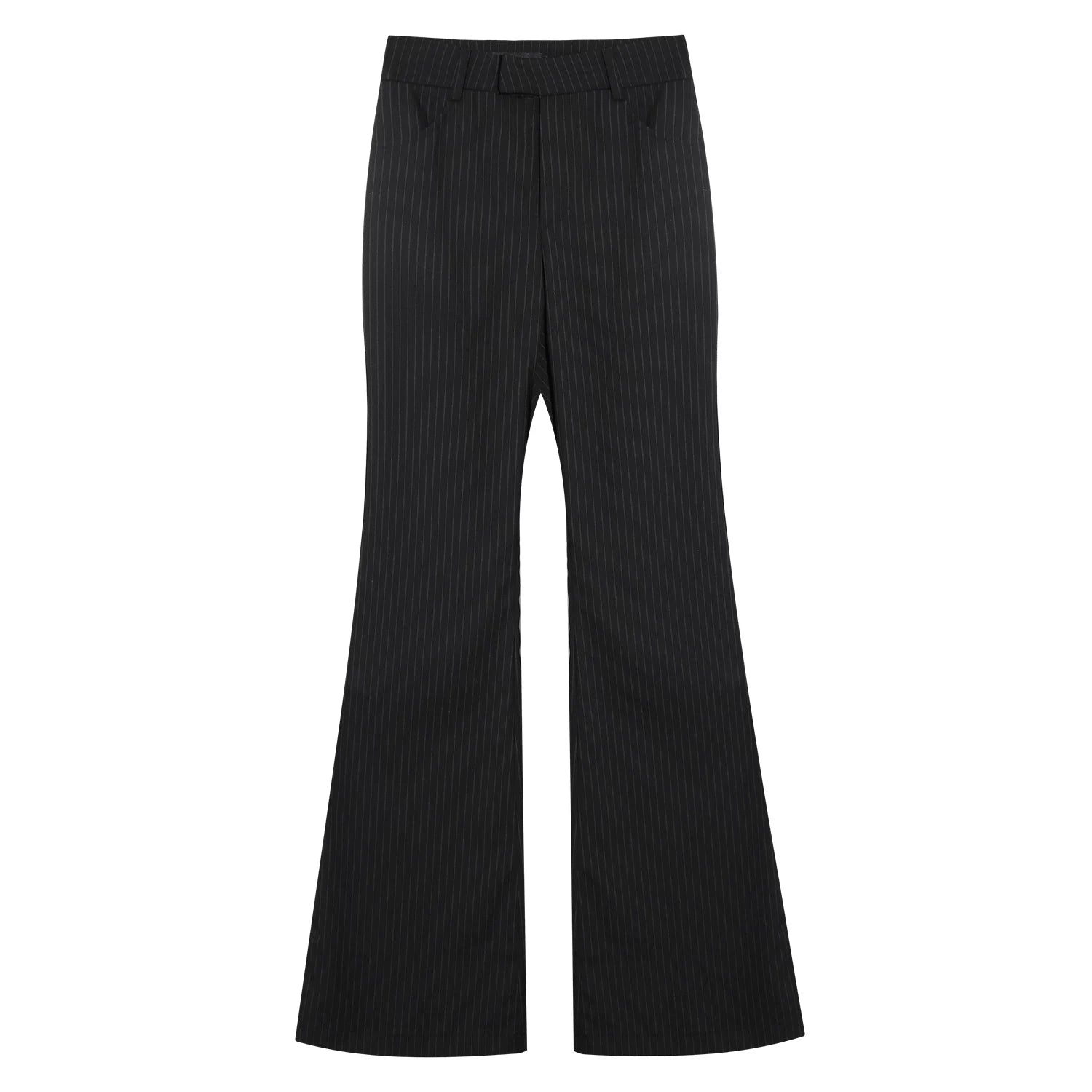 LLROGE Slim-fit Slim-fitting Long-sleeved Shirt Striped Drape Trousers