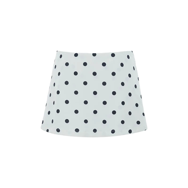 Audwyn Polka Dot Skinny Versatile Skirt
