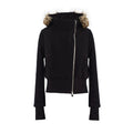 LINY LIBERTY Loose Raccoon Real Fur Collar Jacket Thickened Coat