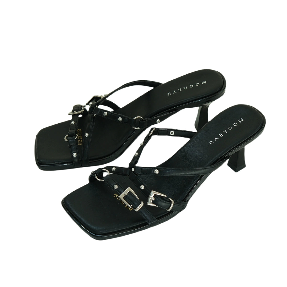 Mooreyu Open-toed Evening Breeze with Thin Heels and Cool Slippers