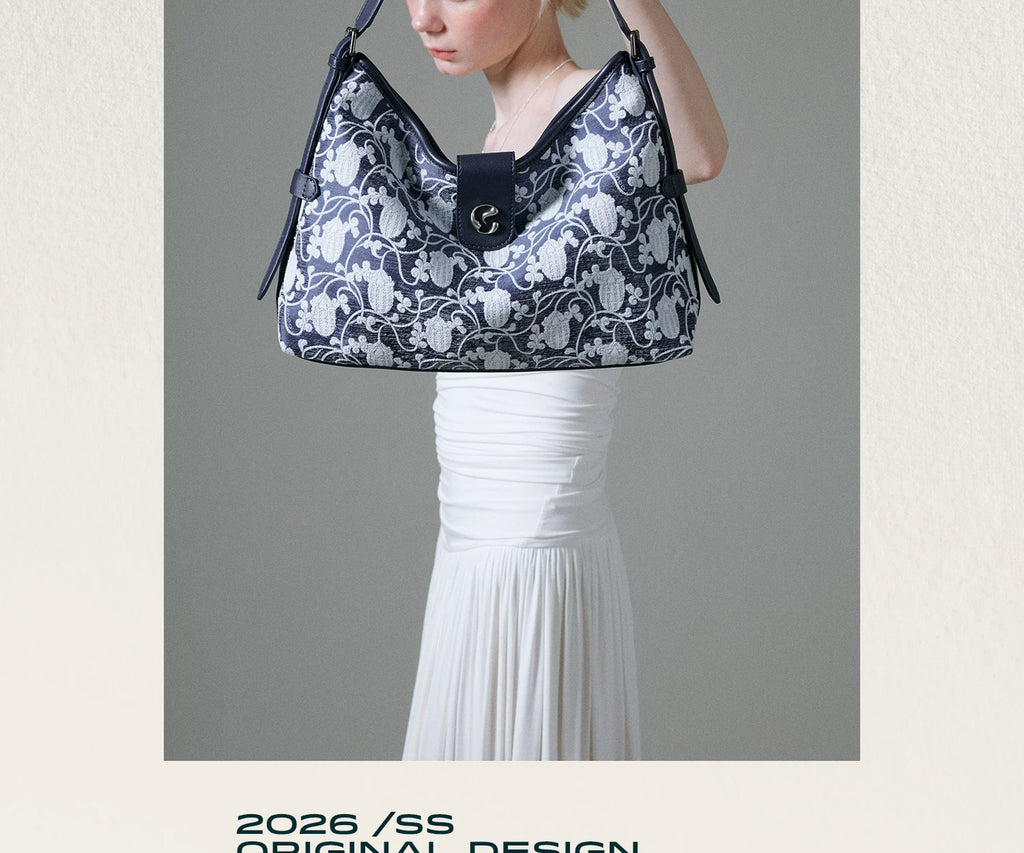 JACD Guochao Retro Large-capacity Shoulder Messenger Bag