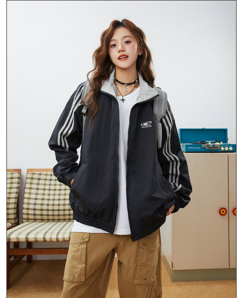 CHANT2nd Vintage Two-Sided Casual Sports Jacket
