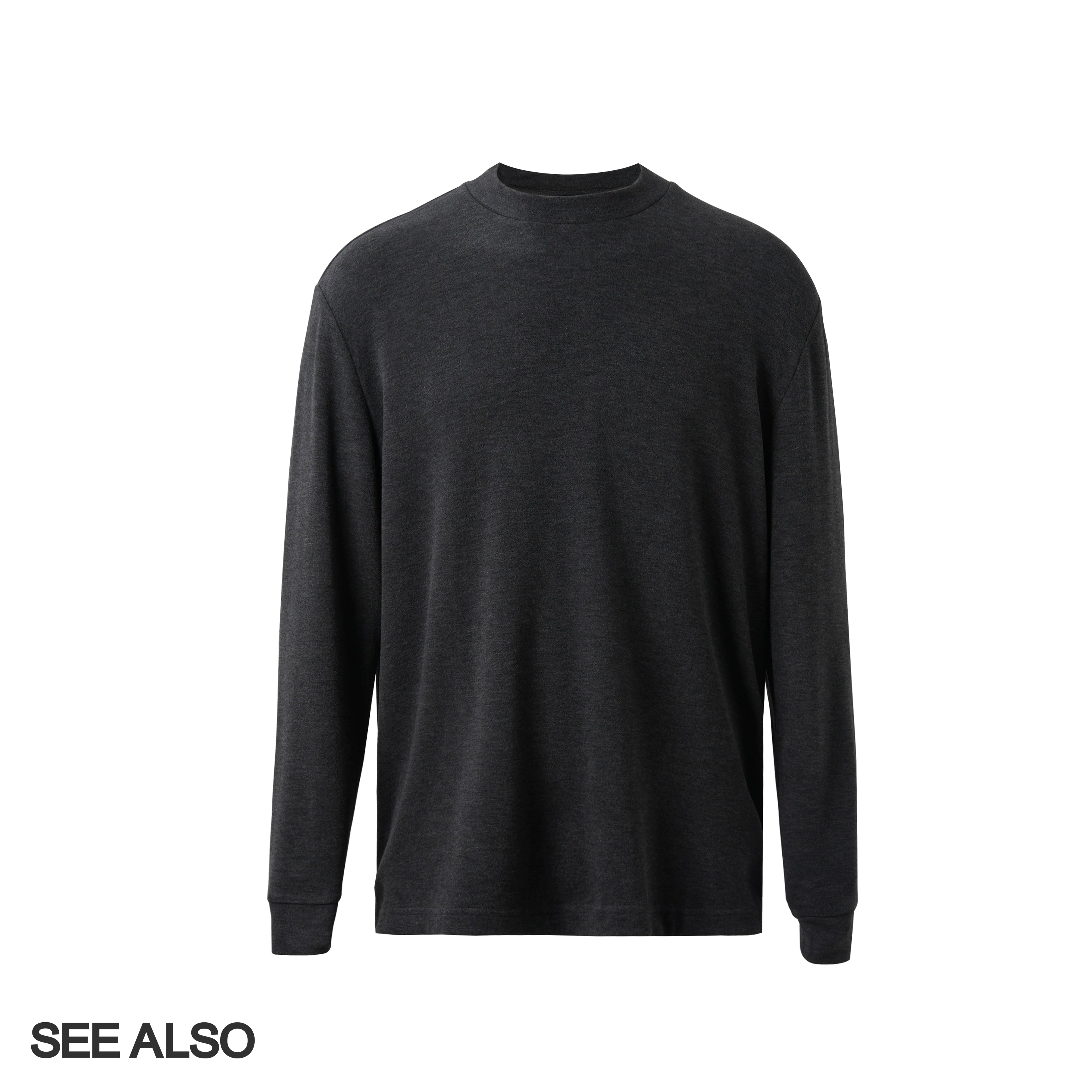 SEEALSO "row wind bulky velvet" 320g keel autumn and winter warm long-sleeved delicate soft bottoming shirt 007