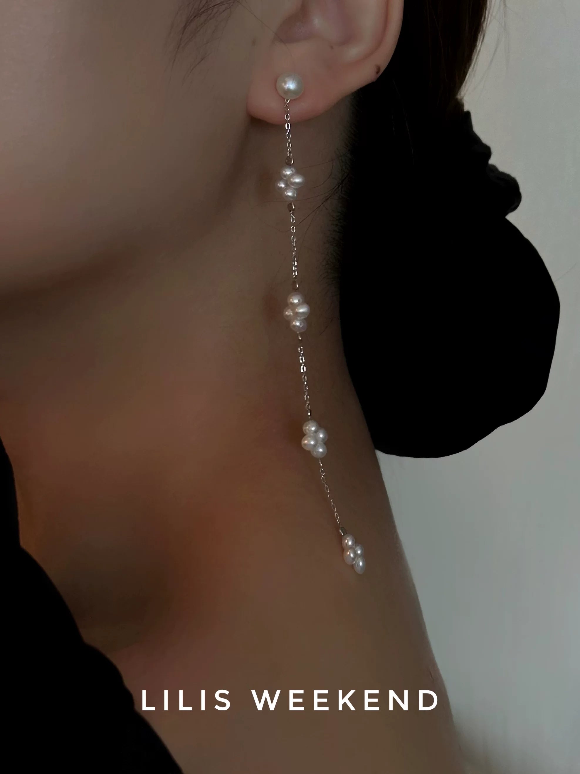 Lilis Weekend Niche Freshwater Pearl Stud Earrings
