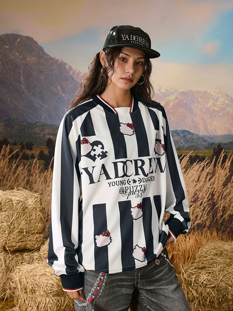 YADcrew Kitty Juvy Long Sleeve Tee Jersey