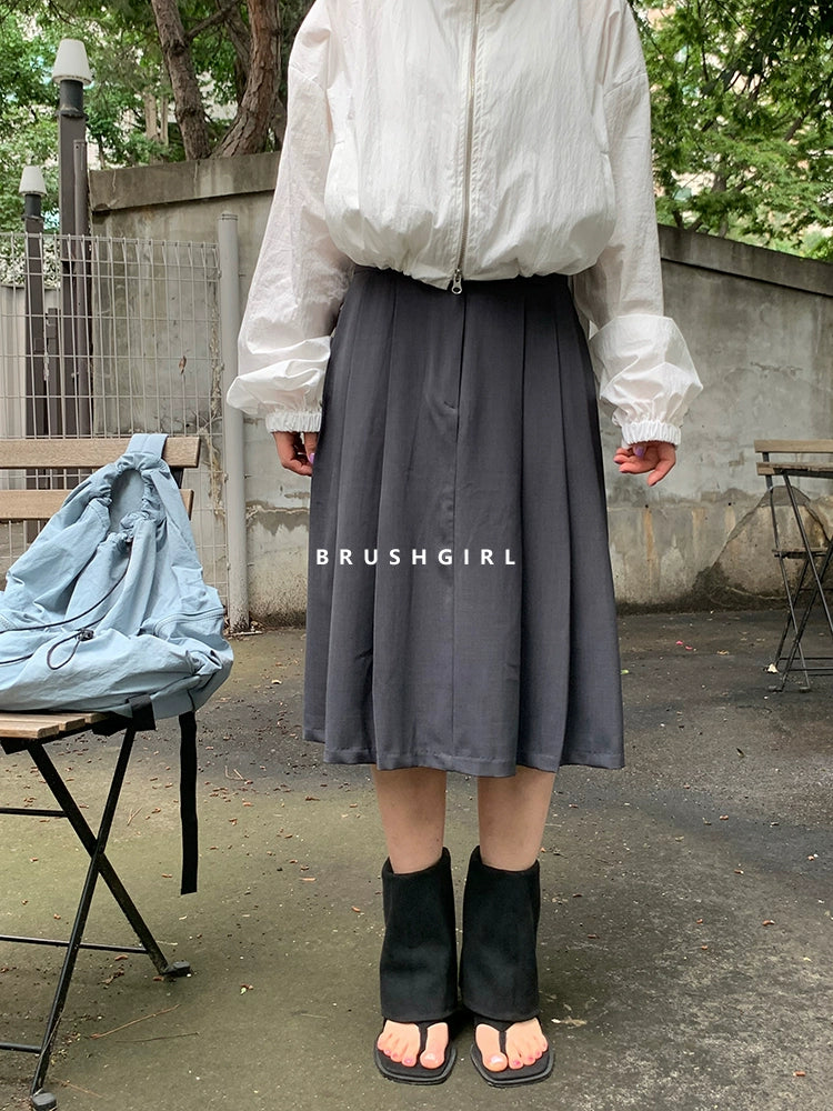 CHILIGIRL Open-toed Herringbone Cool Boots Two-wear Stacked Pants Tube Boots