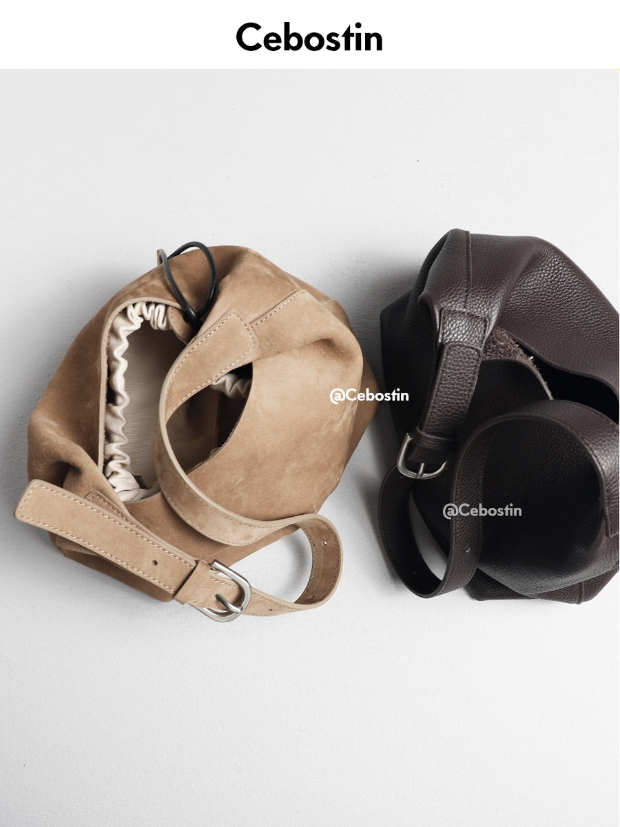 Cebostin First Layer Cowhide High-end Large-capacity Messenger Bag