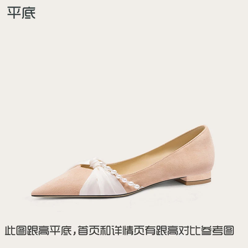 Lily Wei Pearl Bow Heels