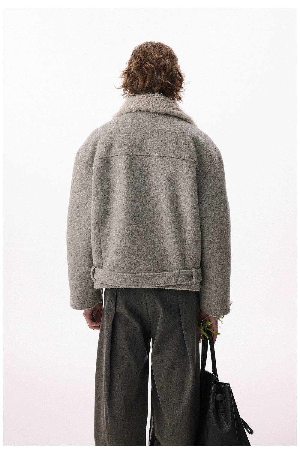 CHOR Double-breasted Thickened Tweed Jacket