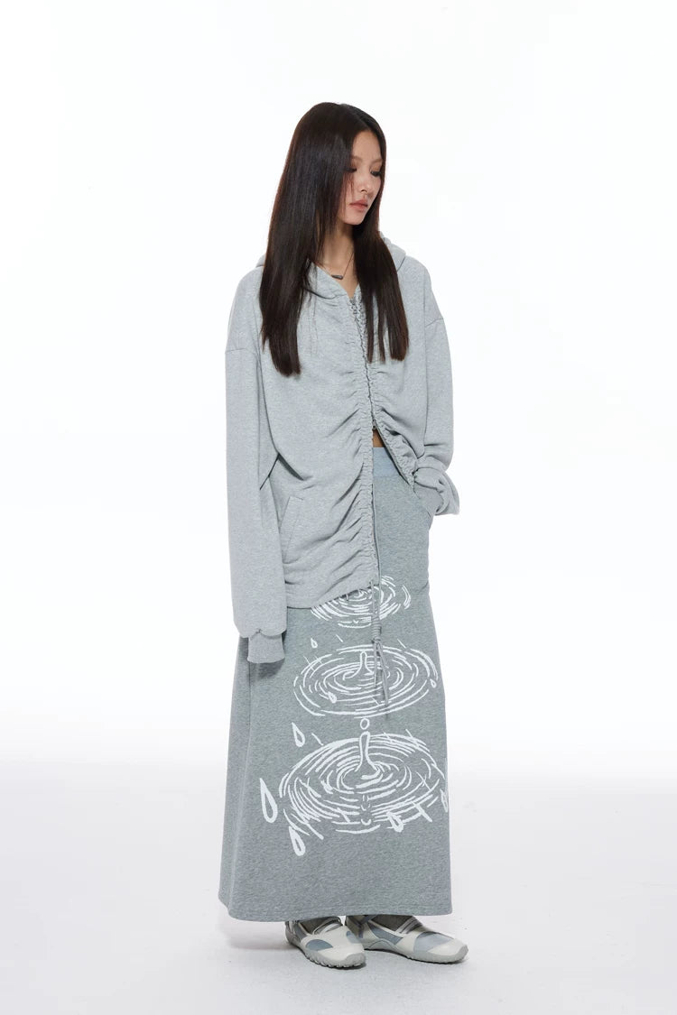 THELIGHT Retro Casual Versatile A-shaped Skirt