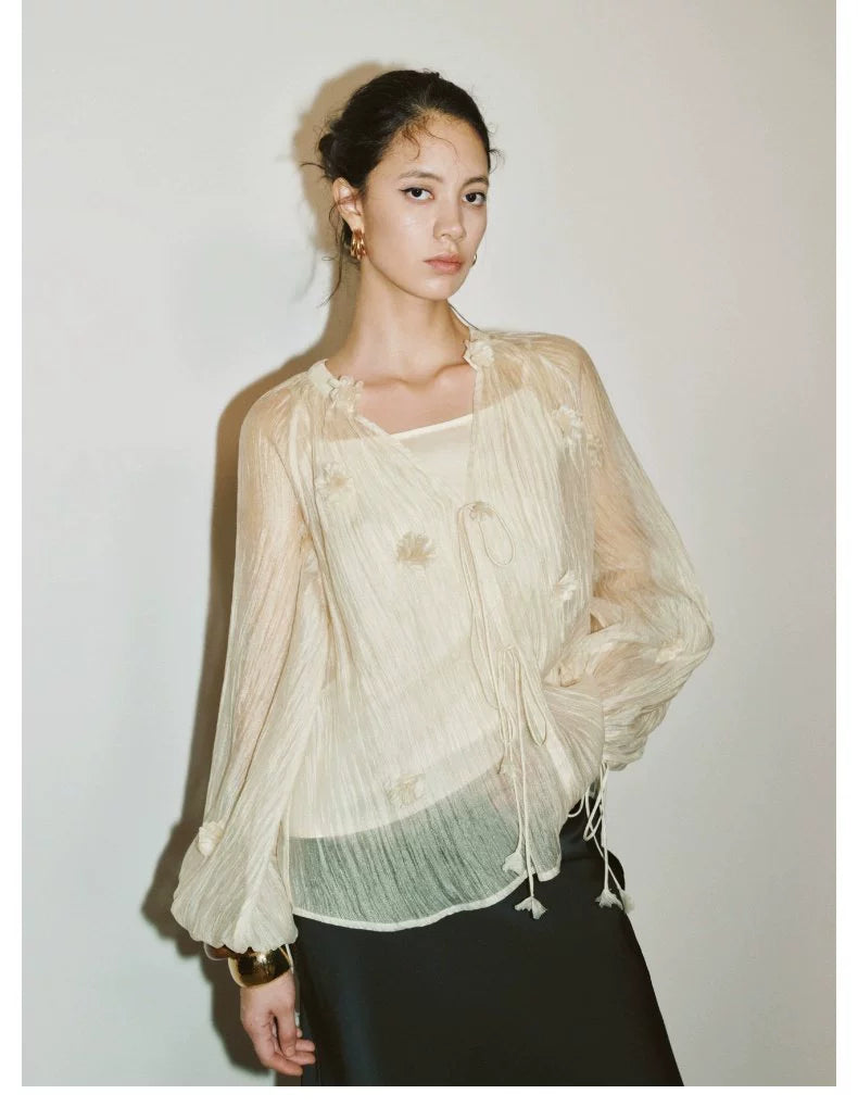 URBAN REVIVO Spicy Flower Blouse Shirt