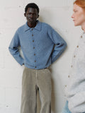 VLABMADE Simple Contrasting Button-down Knitted Cardigan