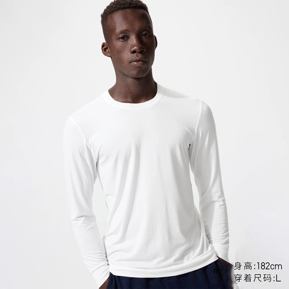 Uniqlo Casual Crew Neck 9-point Sleeve Warm Clothes