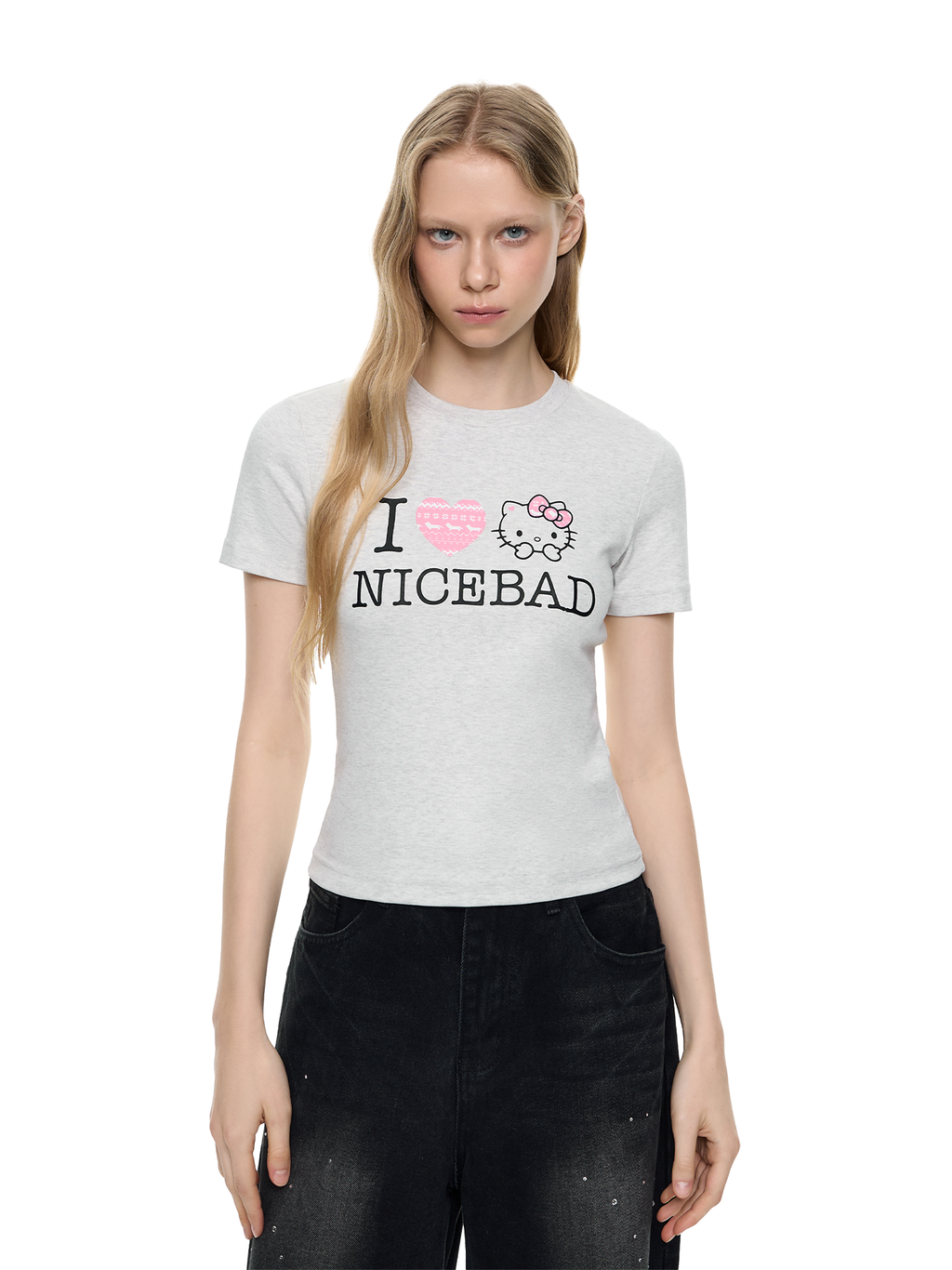 NICEBAD Fair Island KT Cat Slim Versatile Tee