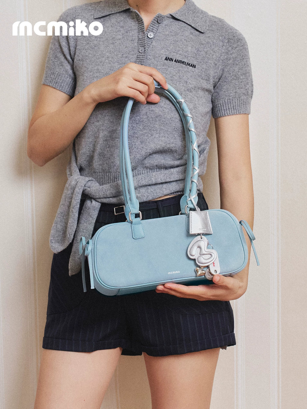 Mcmiko Suede Underarm Shoulder Bag