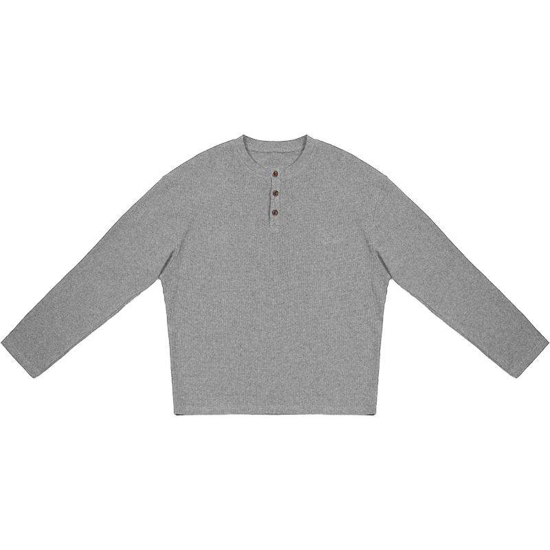 O3PARK Japanese Casual Collarless Polo Shirt