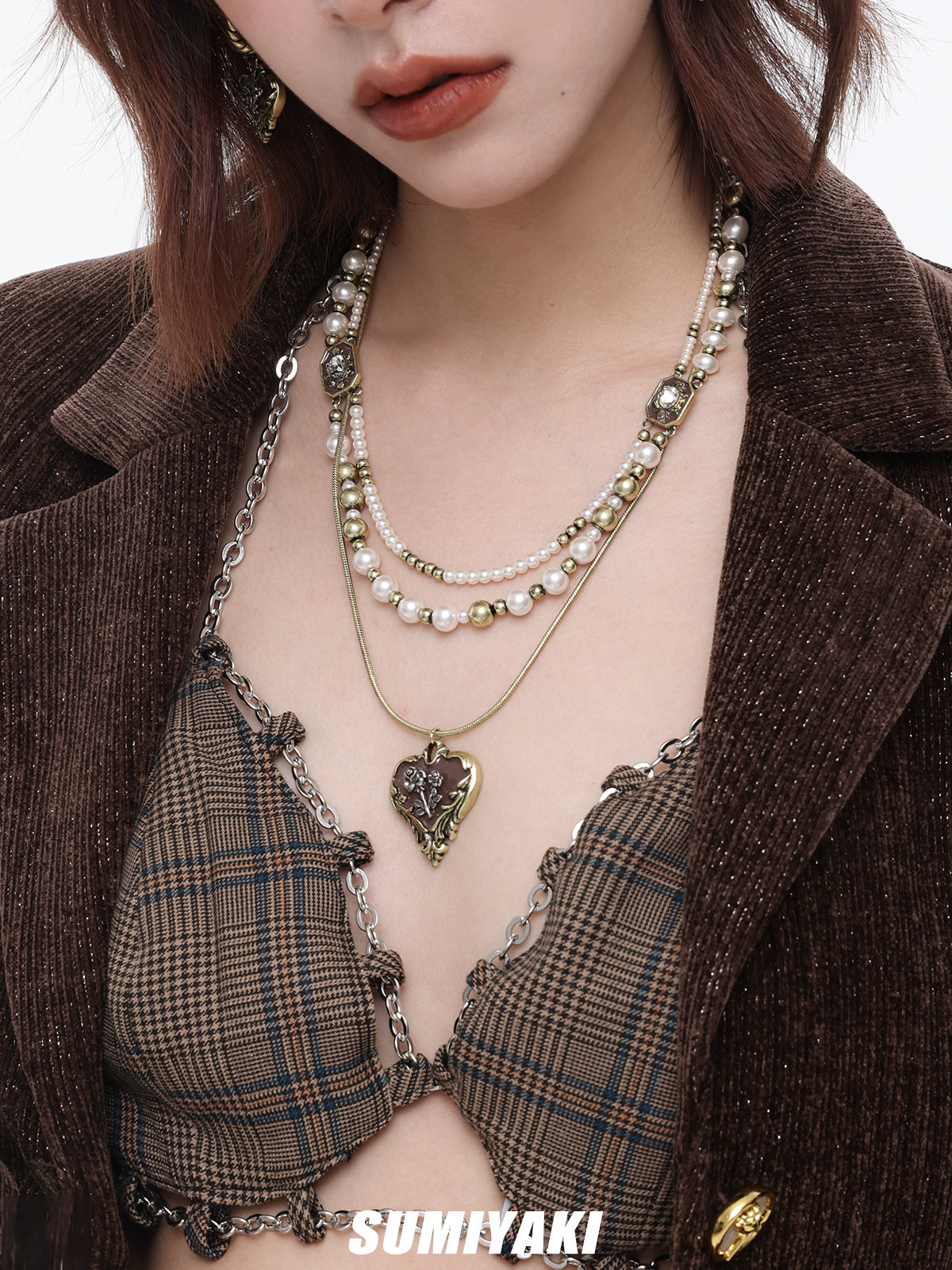 SUMIYAKI Rose Vintage American Hottie Collarbone Chain