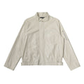 CHANYOOU Vintage Stand-up Collar Leather Jacket