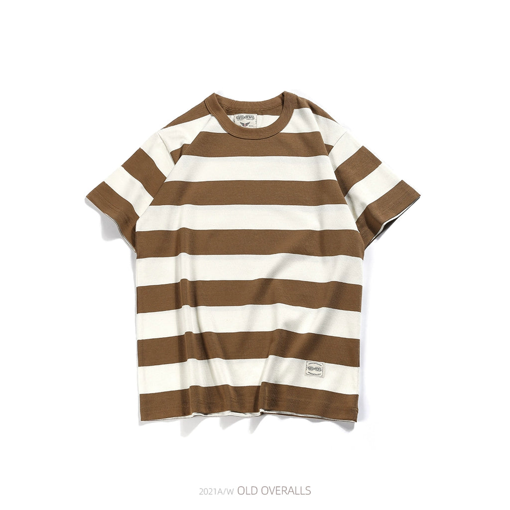 PrintAce Vintage Sport Wide Striped Tee