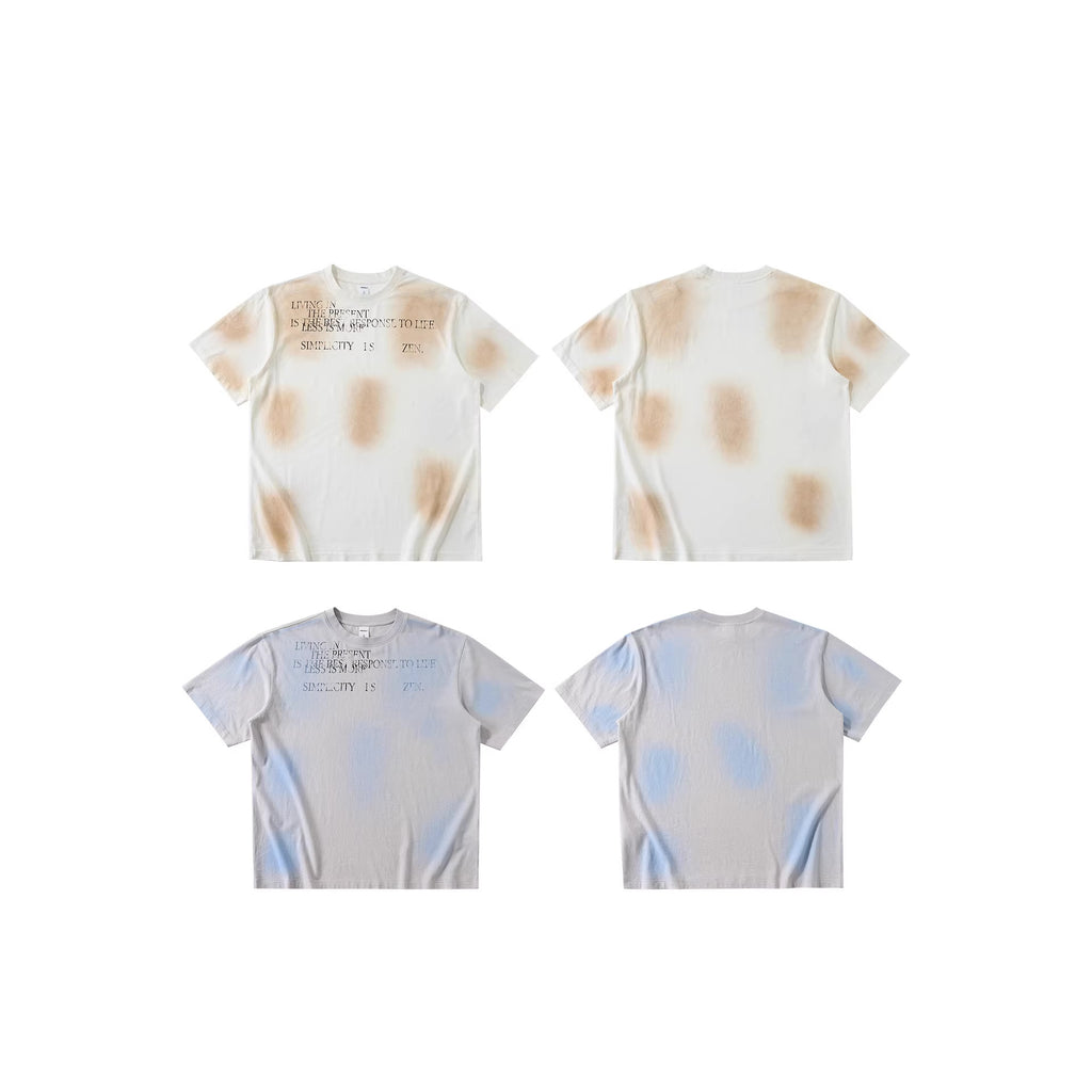 Inflation 305g Oversized Cotton Letter Short Sleeve Tee